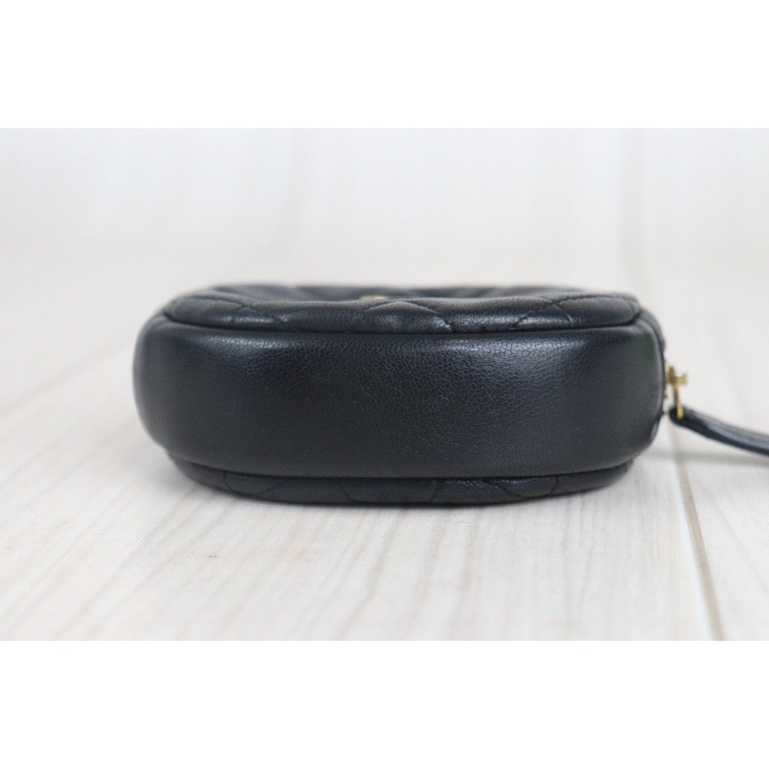 Rank A ｜ CHANEL Matrasse Lambskin Coin Holder｜V23082616