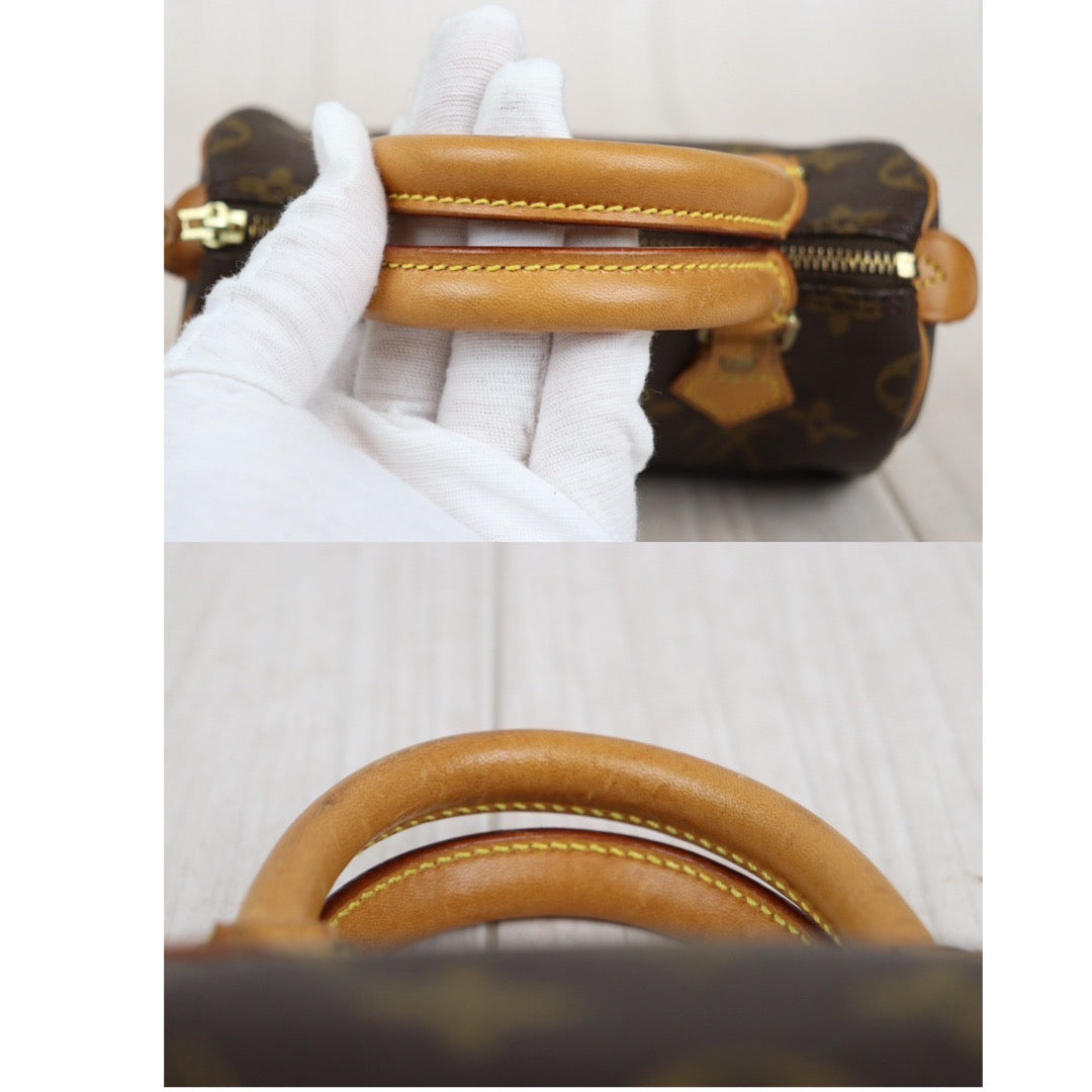 Rank AB ｜ LV Monogram Mini Speedy Handbag With Shoulder Strap｜23121913