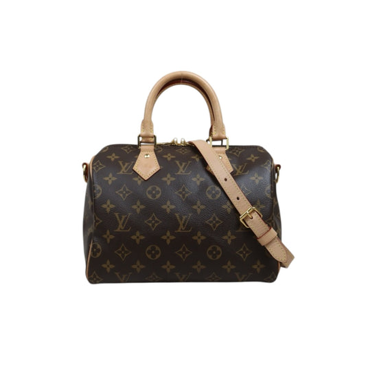 Include Entrupy Certificate of Authenticity｜Good ( Rank AB) ｜ Louis Vuitton Monogram Speedy 25 Hand Bag With Shoulder Strap IC Chips Model｜26032702