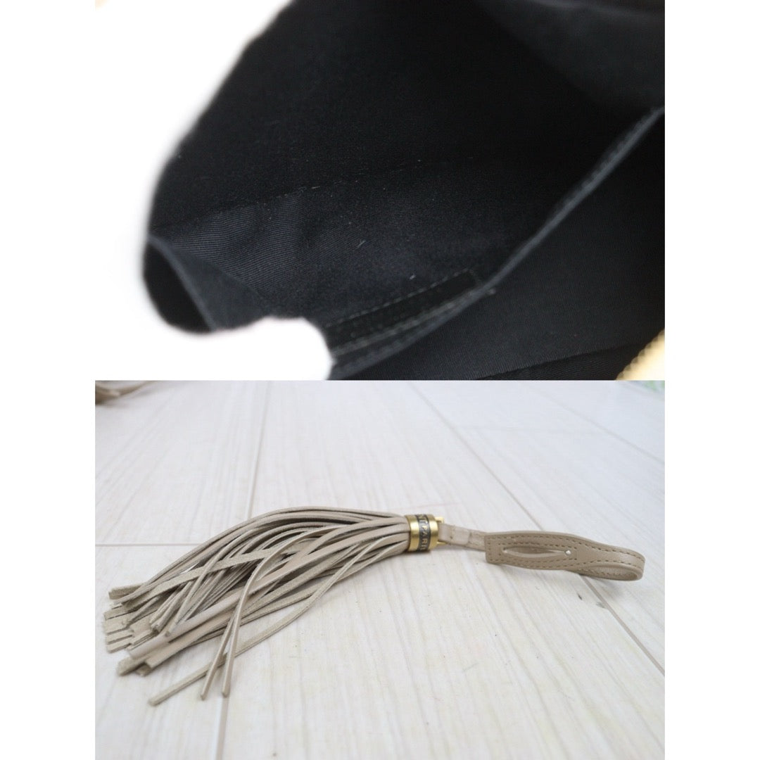 Very Good ( Rank A)｜  Saint Laurent YSL Skin Calf Leather Camera Shoulder Bag Beige｜P25101303