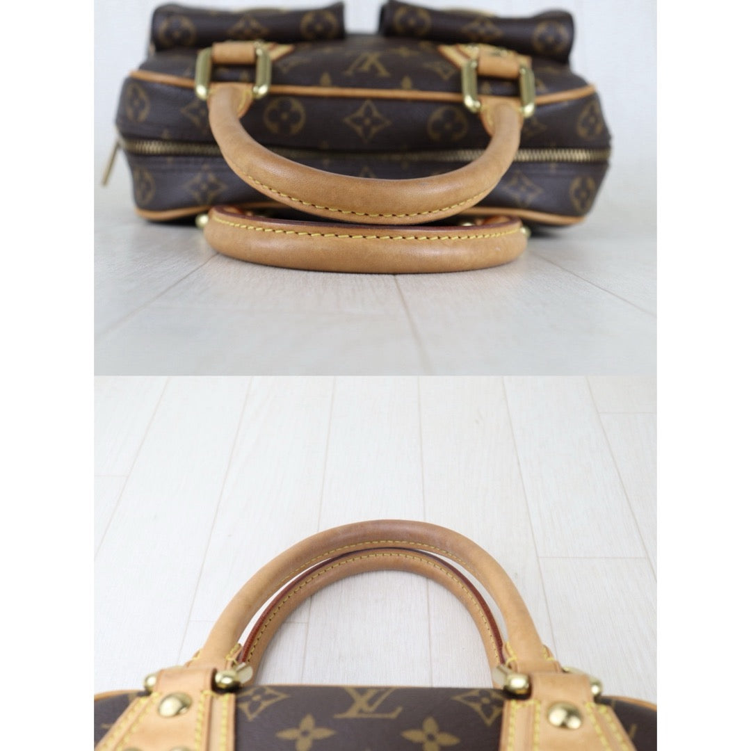 Include Entrupy Certificate of Authenticity｜Fair ( Rank B)｜｜ Louis Vuitton Monogram Manhattan PM Hand Bag｜S26012902