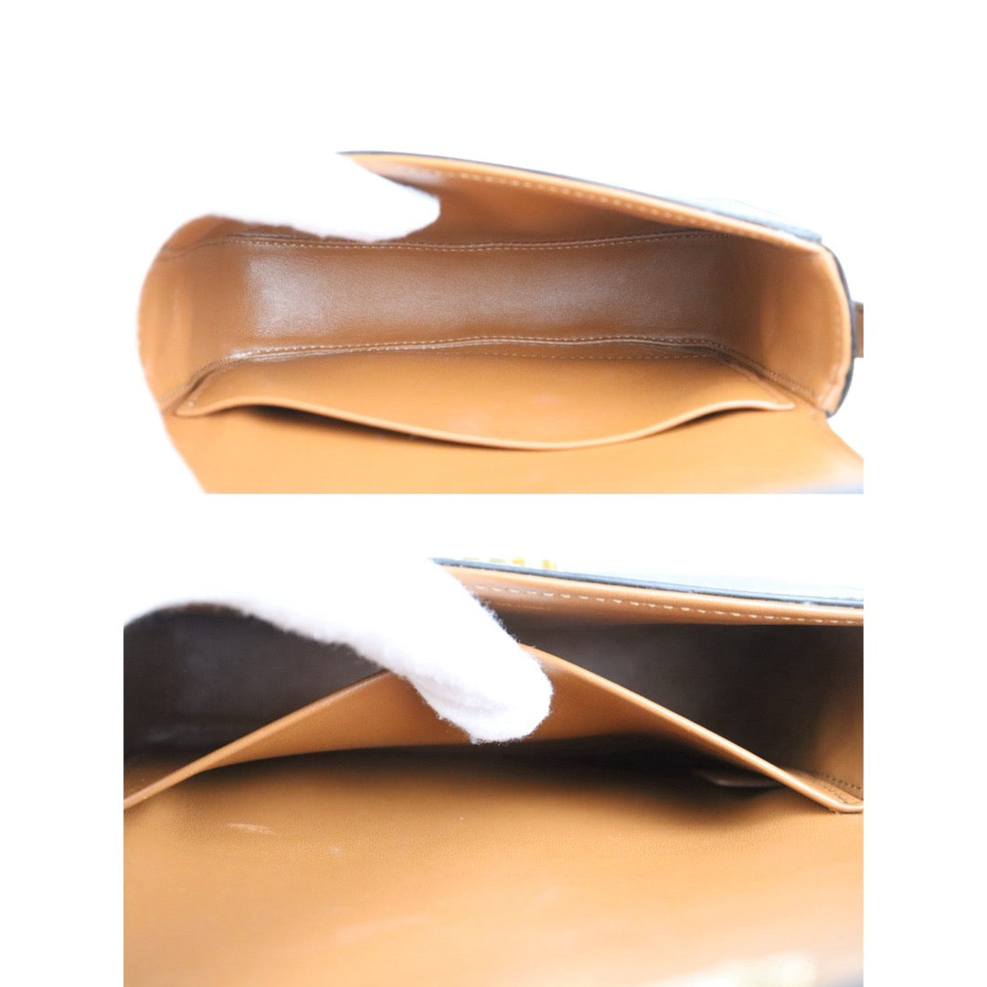 Include Entrupy Certificate of Authenticity｜Very Good ( Rank A) ｜ CELINE Macadam Triomphe Teen Shoulder Bag｜S26030101