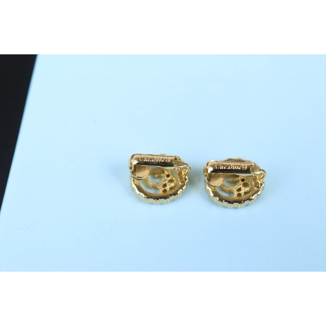 Very Good ( Rank A)｜ Dior CD Earring Gold Plated｜24072508