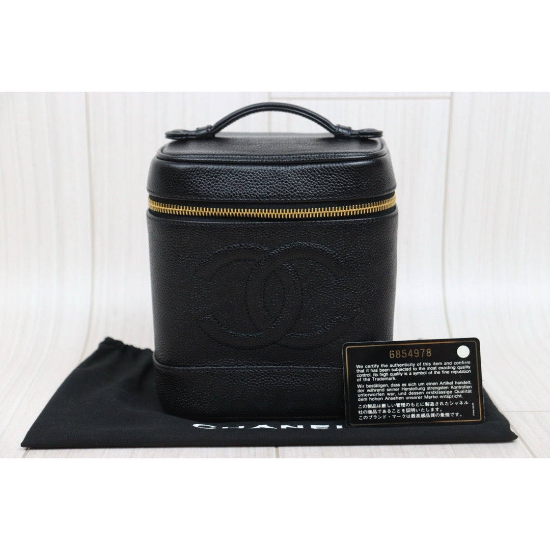 Very Good ( Rank A) ｜ CHANEL Caviar Skin Vanity Handbag  Made In 2000～2002Year ｜25103101