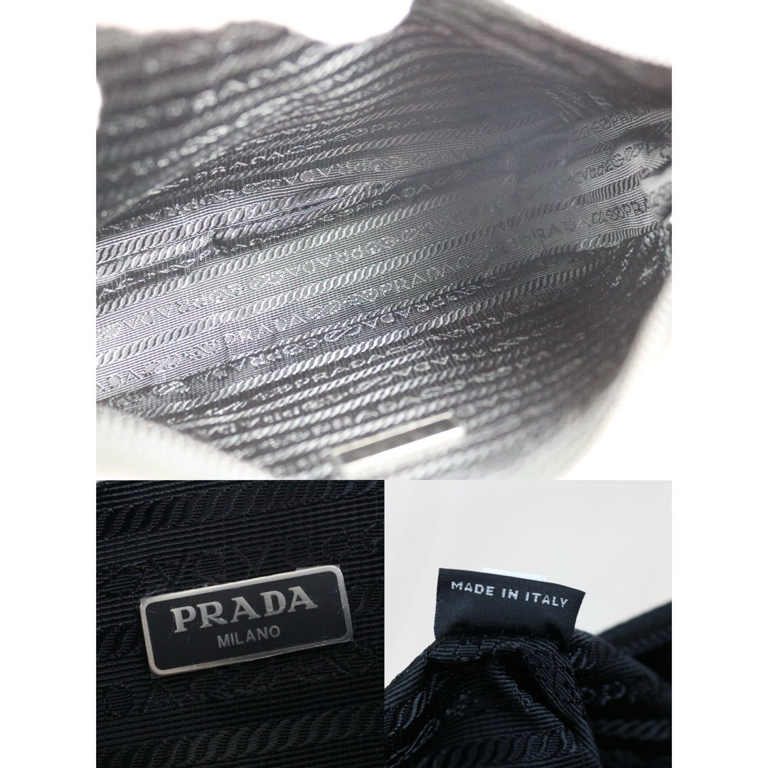 Very Good ( Rank A) ｜ PRADA Re-Edition 2000 HOBO HandBag Black ｜S25082202