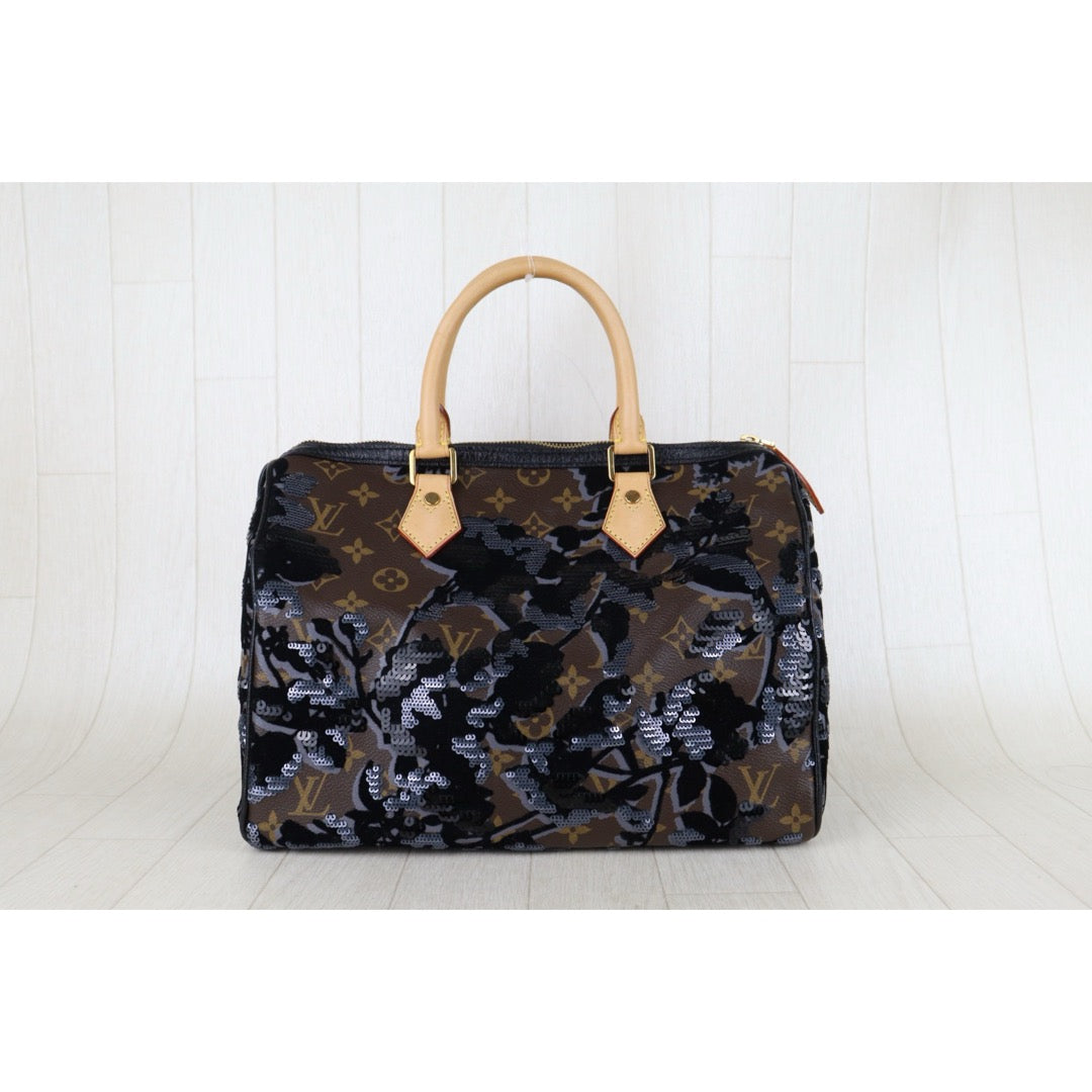 Include Entrupy Certificate of Authenticity｜Very Good ( Rank A)｜ Louis Vuitton Monogram Fleur De Jals 2010  speedy30 Limited Edition Hand Bag ｜S26062207