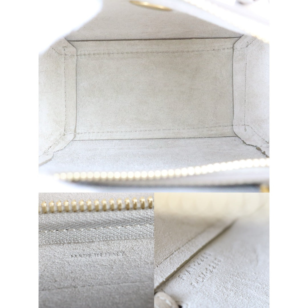 Very Good ( Rank A)｜CELINE Calf Leather Belt Pico Handbag Shoulder Bag Beige｜S25070708