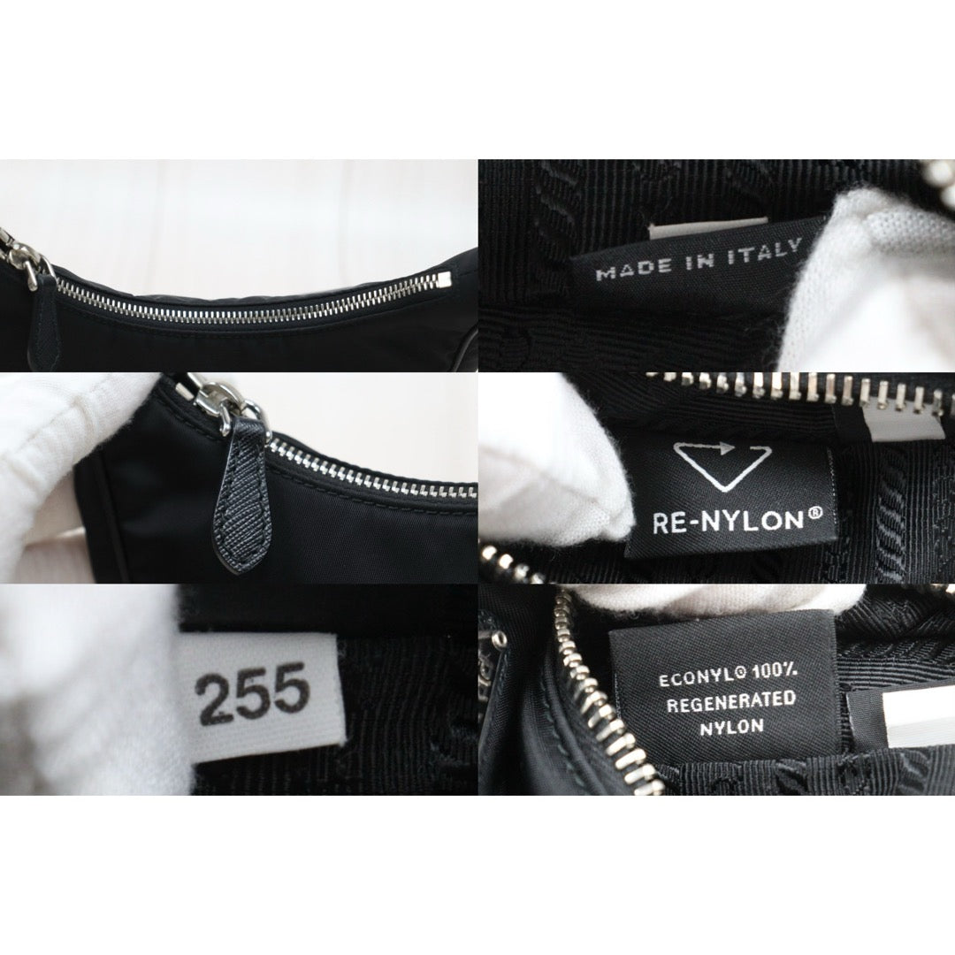 Very Good ( Rank A) ｜ PRADA Re-Edition 2005 HOBO HandBag Black｜S25101608