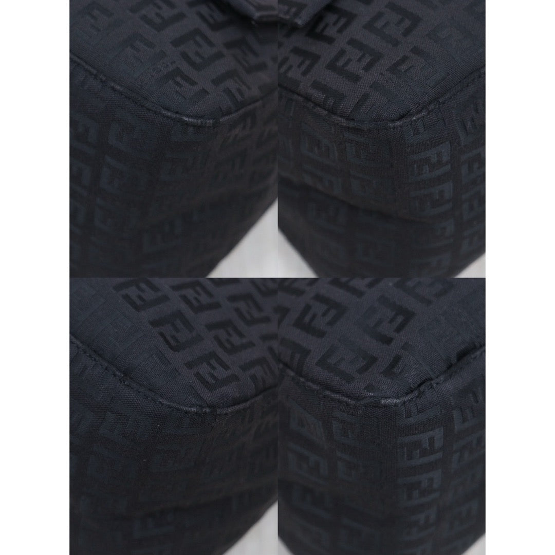 Good ( Rank AB)｜ FENDI Zucca Mamma Baguette Shoulder Bag Black ｜25102306