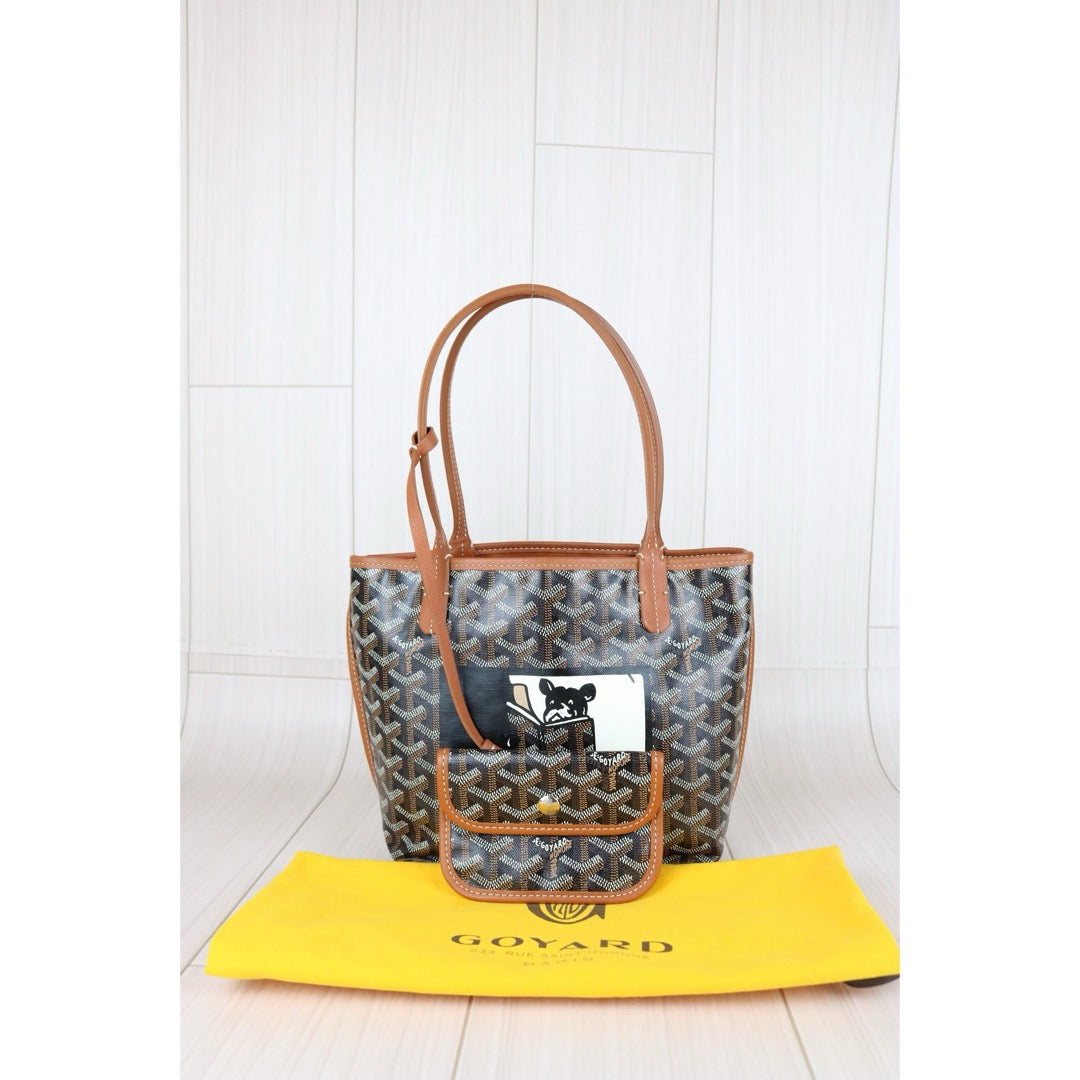Very Good ( Rank A)｜ Goyard Anyone Mini Tote Bag Brown｜B25041503
