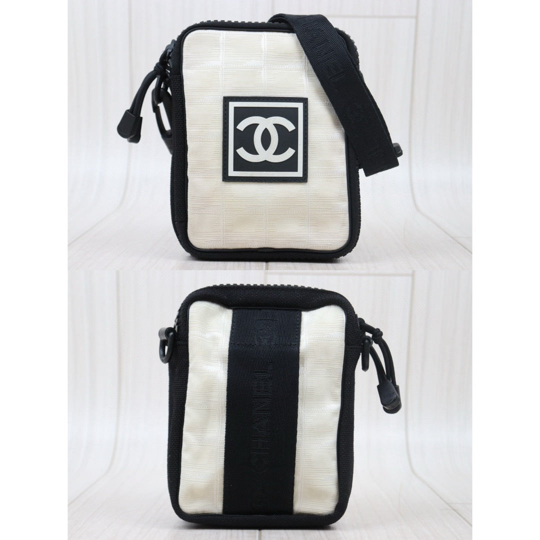 Good ( Rank AB)｜  Chanel Sports Line Canvas Camera Bag Coco Mark Shoulder bag  ｜V24103118