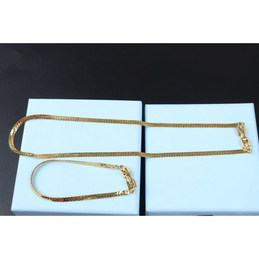Rank A ｜ Givenchy Gold Plated Necklace Bracelet Set｜Q24071524