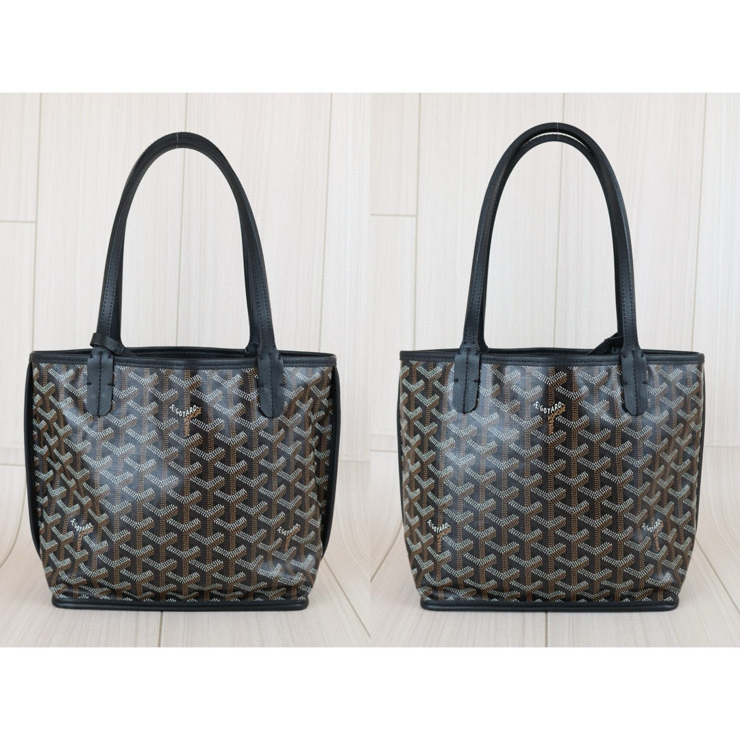 Very Good ( Rank A) ｜ Goyard Anyone Mini Tote Bag Black｜B24121307