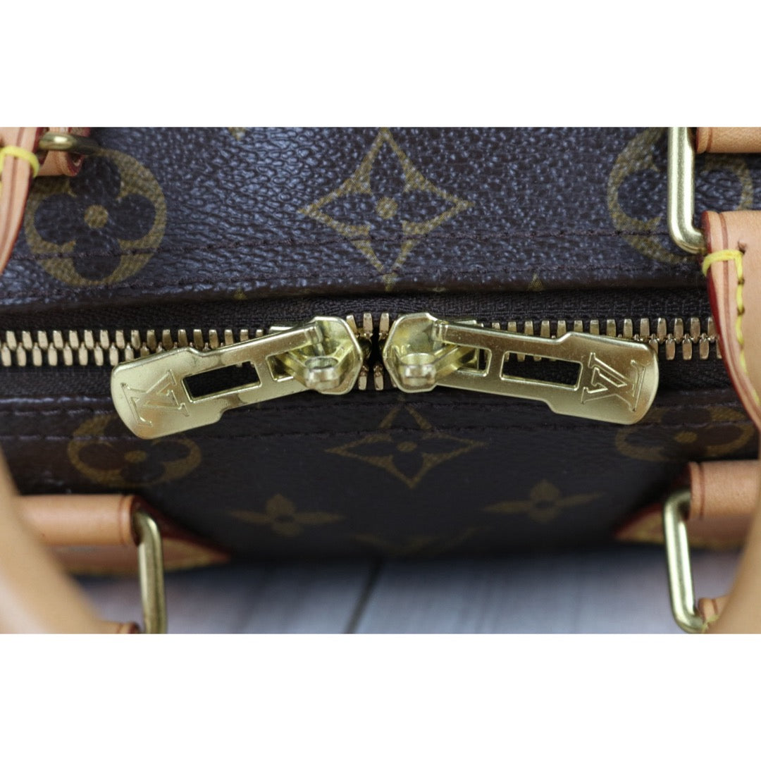 Include Entrupy Certificate of Authenticity｜Good ( Rank AB) ｜ Louis Vuitton Monogram Speedy 25 Hand Bag With Shoulder Strap｜S26070602