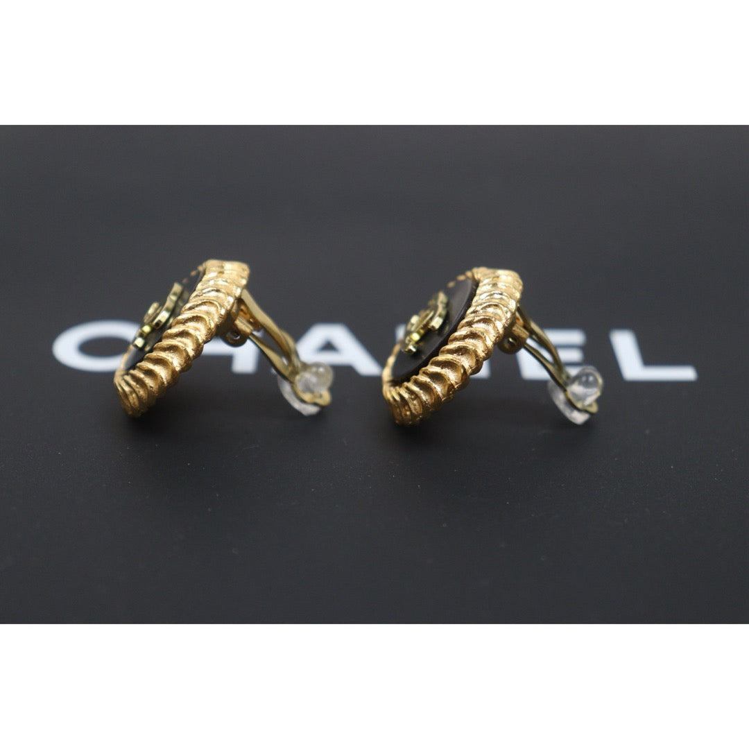 Include Authentic Detective Certificate of Authenticity｜Very Good ( Rank A) ｜CHANEL 95A COCO Mark Vintage Earrings Made In 1995 Year ｜26070306