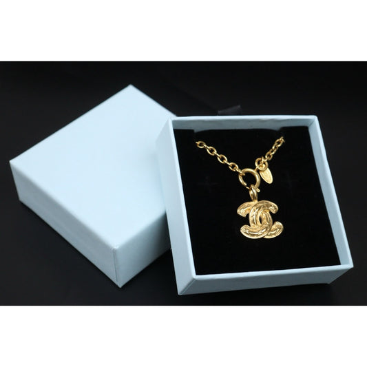 Very Good ( Rank A) ｜  CHANEL Vintage Coco Mark Gold Necklace ｜25073106
