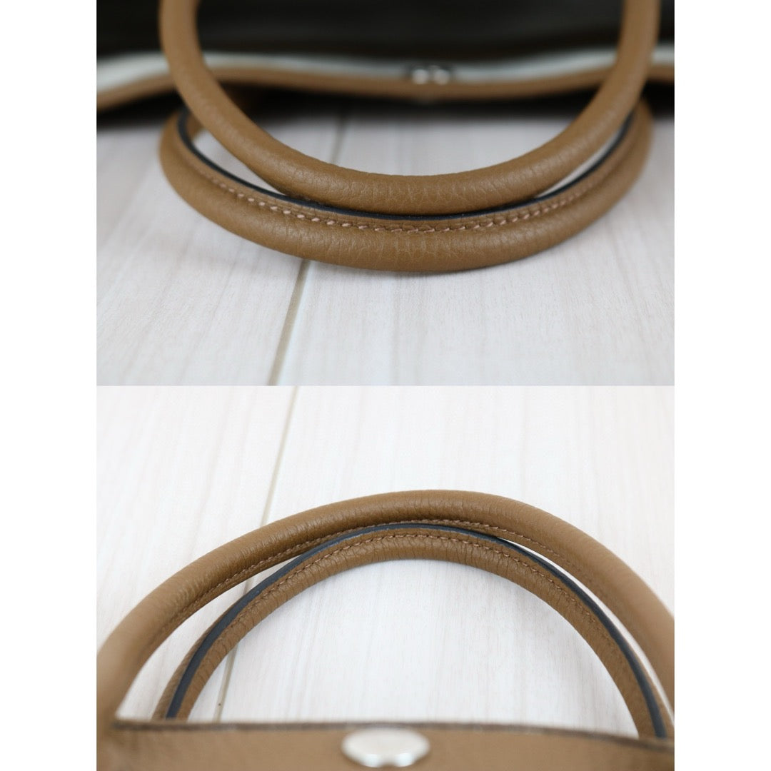 Very Good ( Rank A) ｜ HERMES Garden Party TPM Taurillon Brown Handbag ◽︎D Stamp Made in 2000 Year ｜B25011004