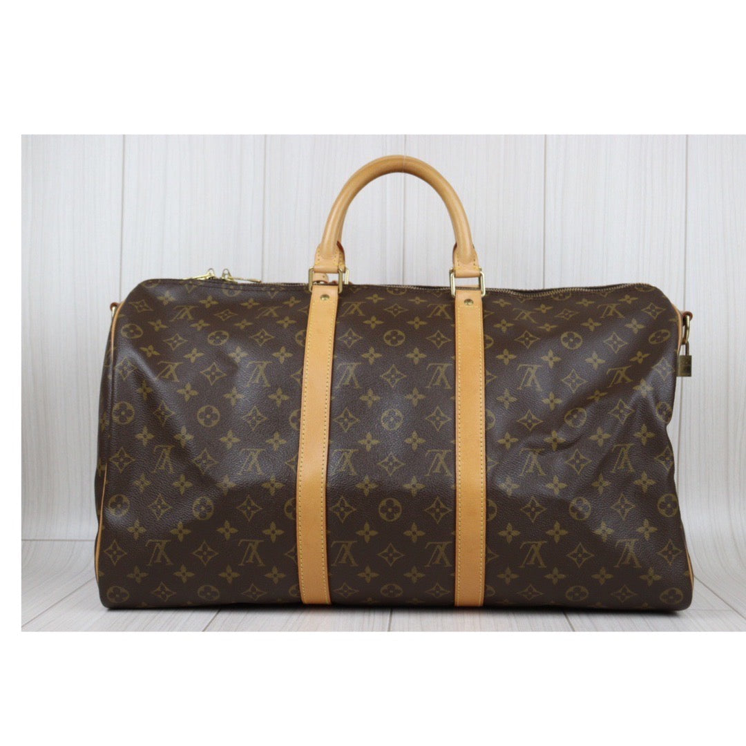 Rank AB｜ LV Monogram Keypol Bandrière 50 With Shoulderstrap｜24012502