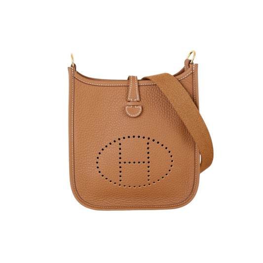 Excellent（Rank SA）｜ HERMES TC Leather  Evelyn 16 Shoulder Bag Golden Brown K Stamp Made In 2025 Year ｜S26030602