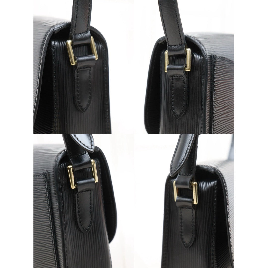Good ( Rank AB)｜LV Epi Saint-Cloud PM Shoulder Bag Black｜25103005
