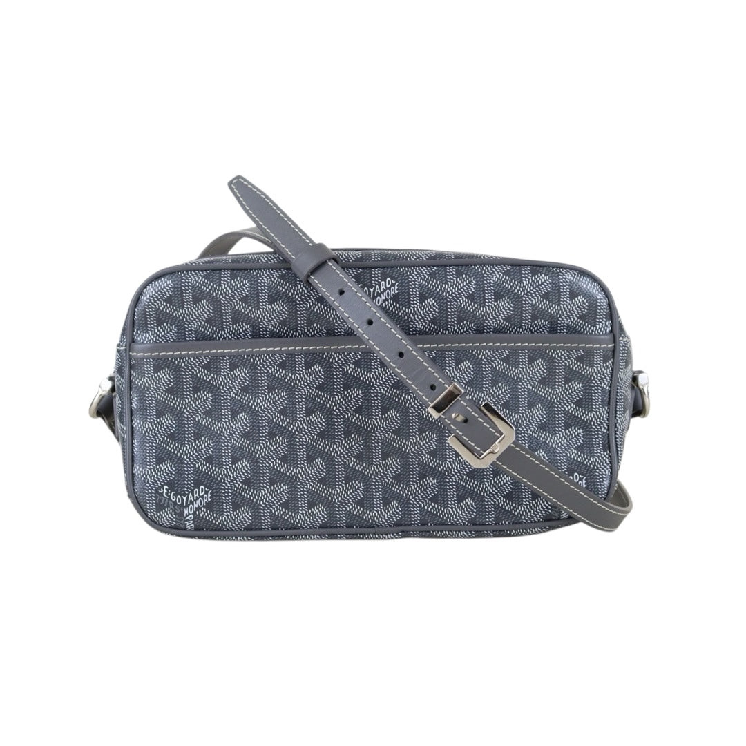 Include Entrupy Certificate of Authenticity｜Very Good ( Rank A) ｜ Goyard Cap Vert Shoulder Bag Grey｜S26030824