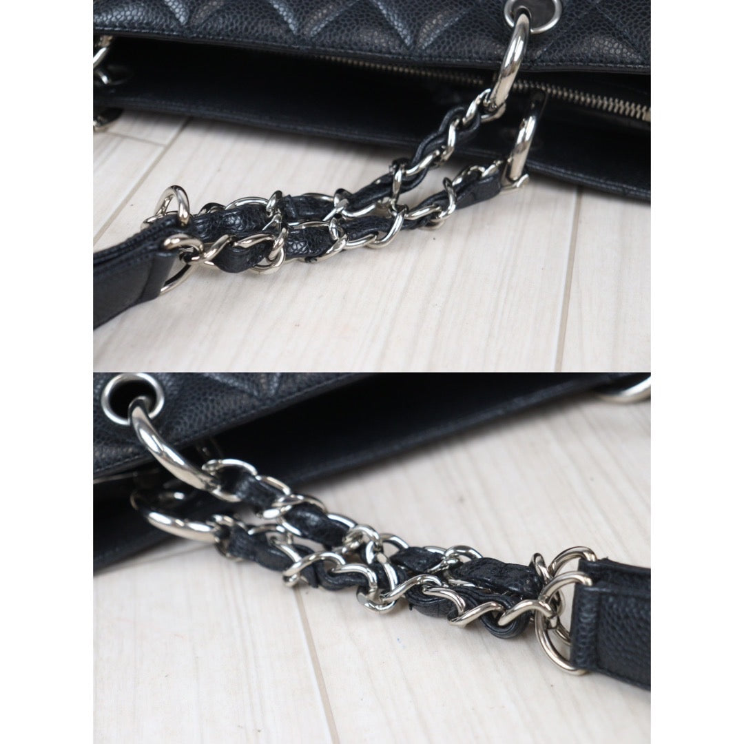 Rank AB ｜ CHANEL Matrasse GST Chain Tote Bag Caviar Skin Black ｜23100609