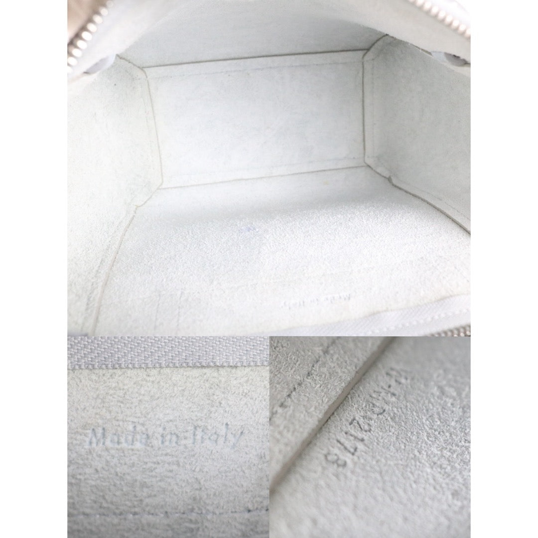 Very Good ( Rank A)｜CELINE Calf Leather  Belt Nano Handbag Shoulder Bag Soft Blue｜X25112309