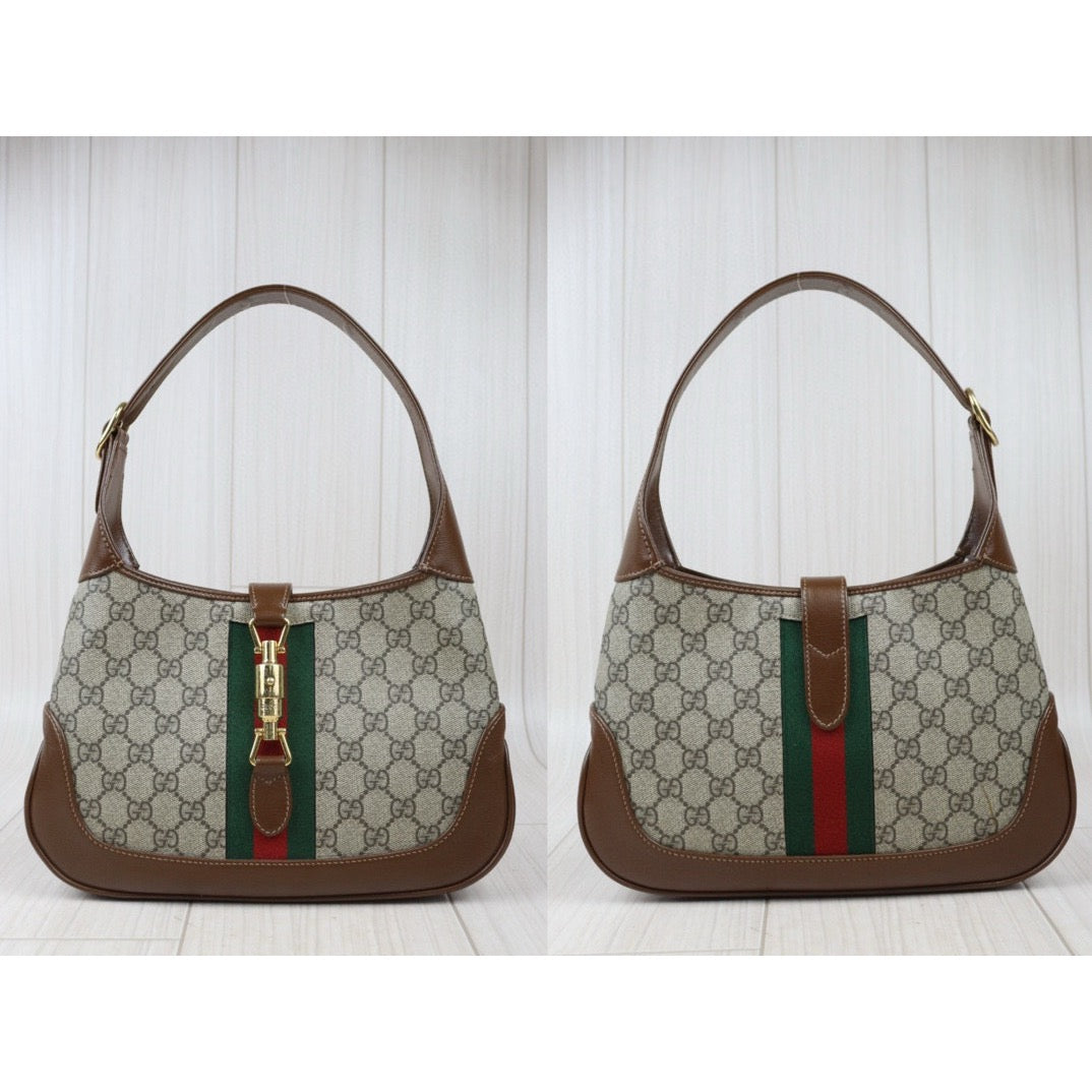 Rank A ｜ GUCCI Tan Monogram Canvas Hobo Jackie O Bag With Shoulder strap｜S24071402