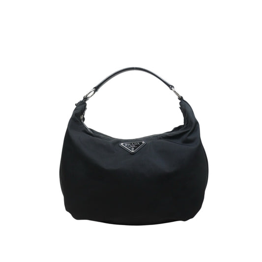 Include Entrupy Certificate of Authenticity｜Good ( Rank AB)｜ PRADA HOBO GM Black HandBag ｜26040804