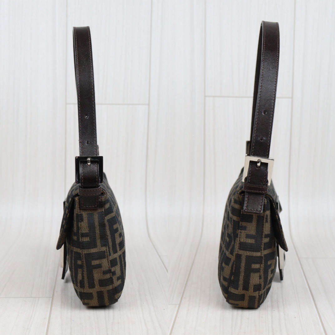 Rank A ｜ FENDI Zucca Mamma Baguette Shoulder Bag ｜23113004