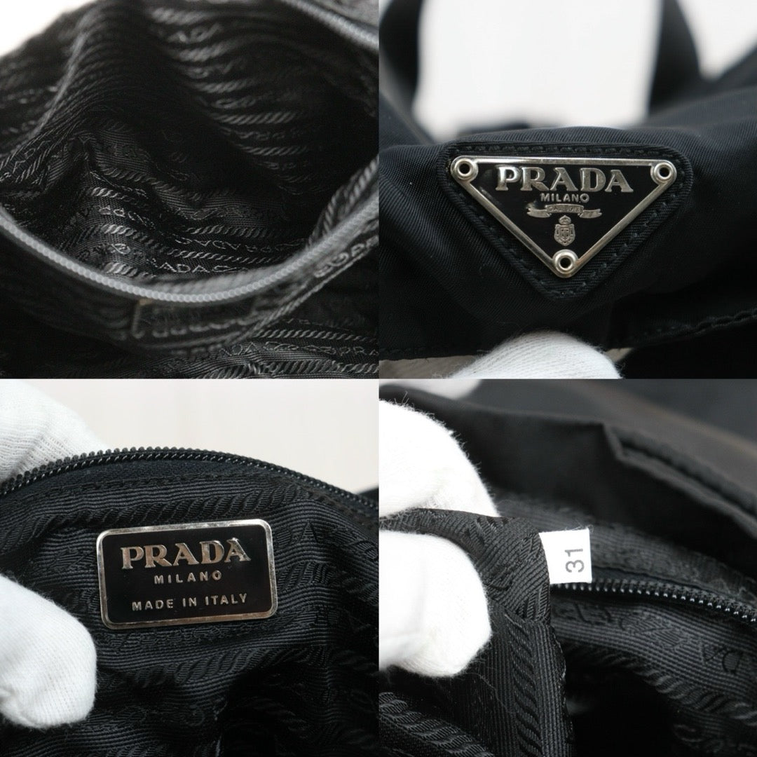 Include Entrupy Certificate of Authenticity｜Very Good ( Rank A)｜Prada Nylon Backpack Medium Black｜26060403