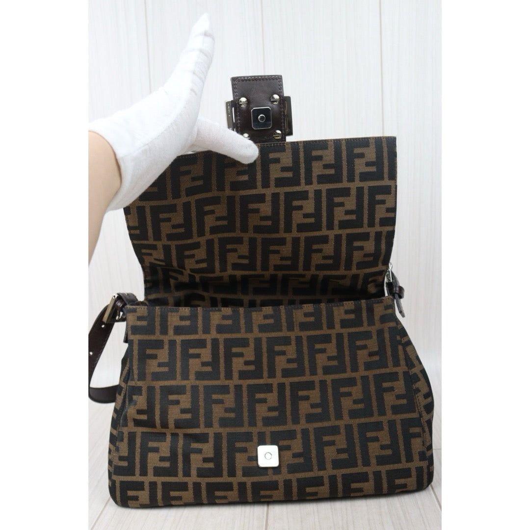 Very Good ( Rank A) ｜ FENDI Zucca Mamma Baguette Shoulder Bag ｜24092007