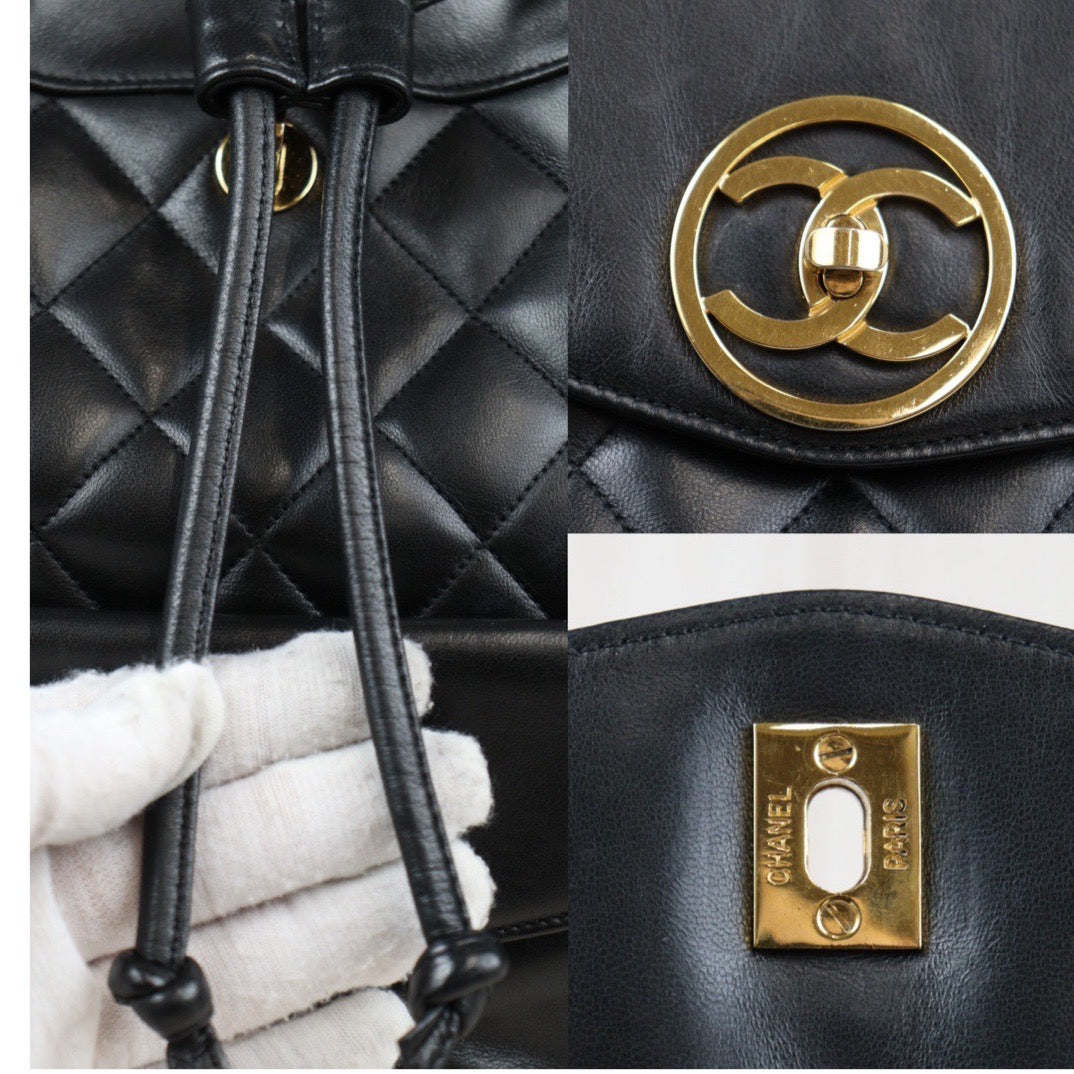 Rank A ｜CHANEL Matrasse Lamb Skin Backpack Made In 1996～1997 Year ｜23121301