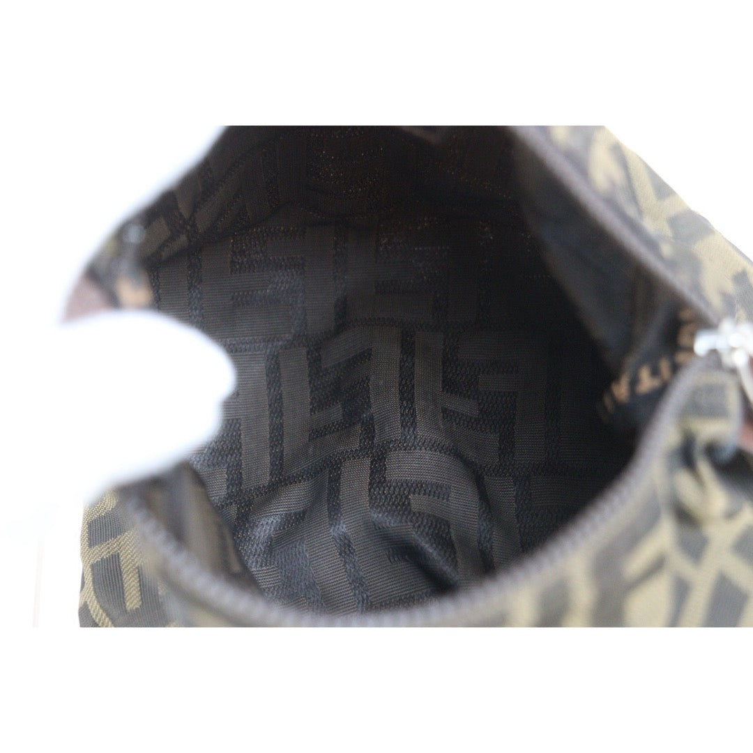 Include Entrupy Certificate of Authenticity｜Very Good ( Rank A)｜ FENDI Zucca Mamma Mini Hand Bag ｜26091804