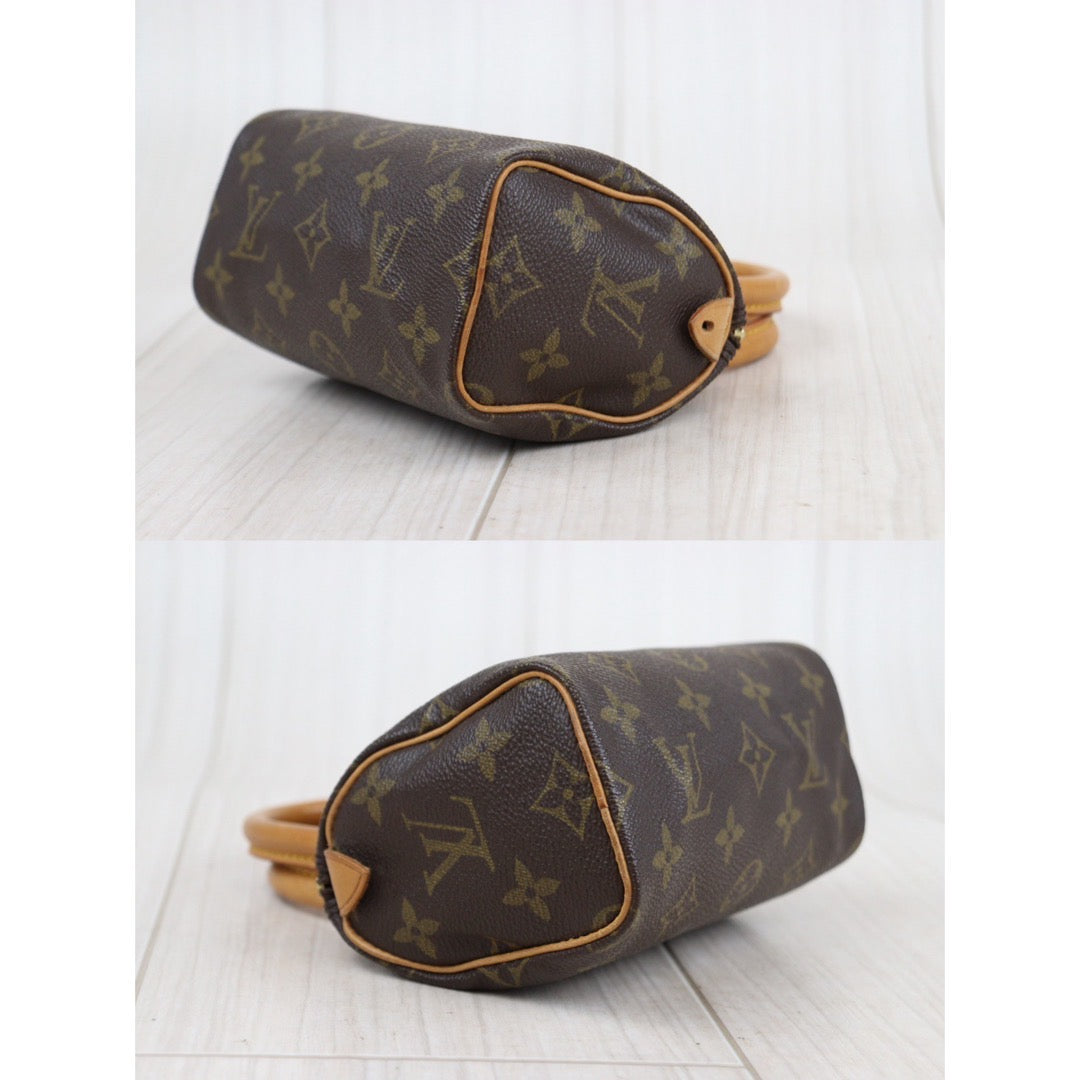 Rank AB ｜ LV Monogram Mini Speedy Handbag With Shoulder Strap｜24010824