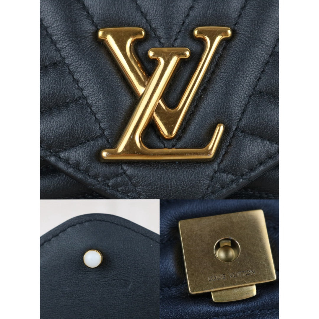 Include Entrupy Certificate of Authenticity｜Very Good ( Rank A)｜ Louis Vuitton Calf Leather  New Wave Multi Pochette  Black｜S26060801