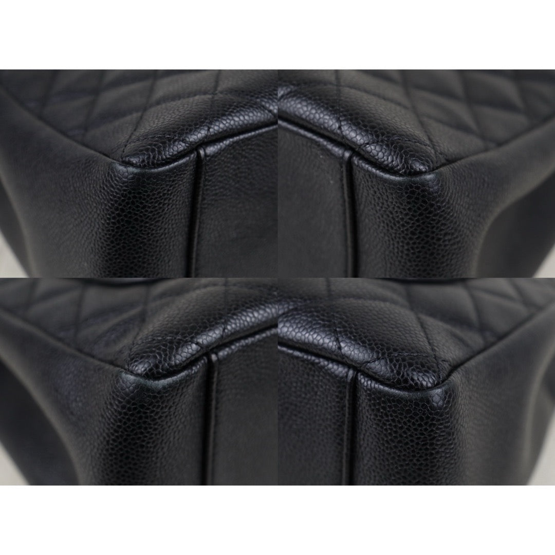 Very Good ( Rank A) ｜ CHANEL Caviar Skin Matrasse Chain GST Tote Bag  Black  Made In 2014-2015Year｜S25121115