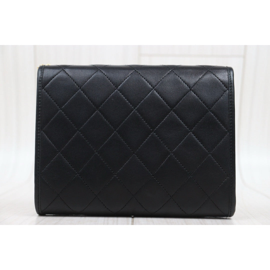 Very Good ( Rank A)｜ CHANEL Mini Coco Mark  Lambskin Matrasse Chain Shoulder Bag ｜25082903