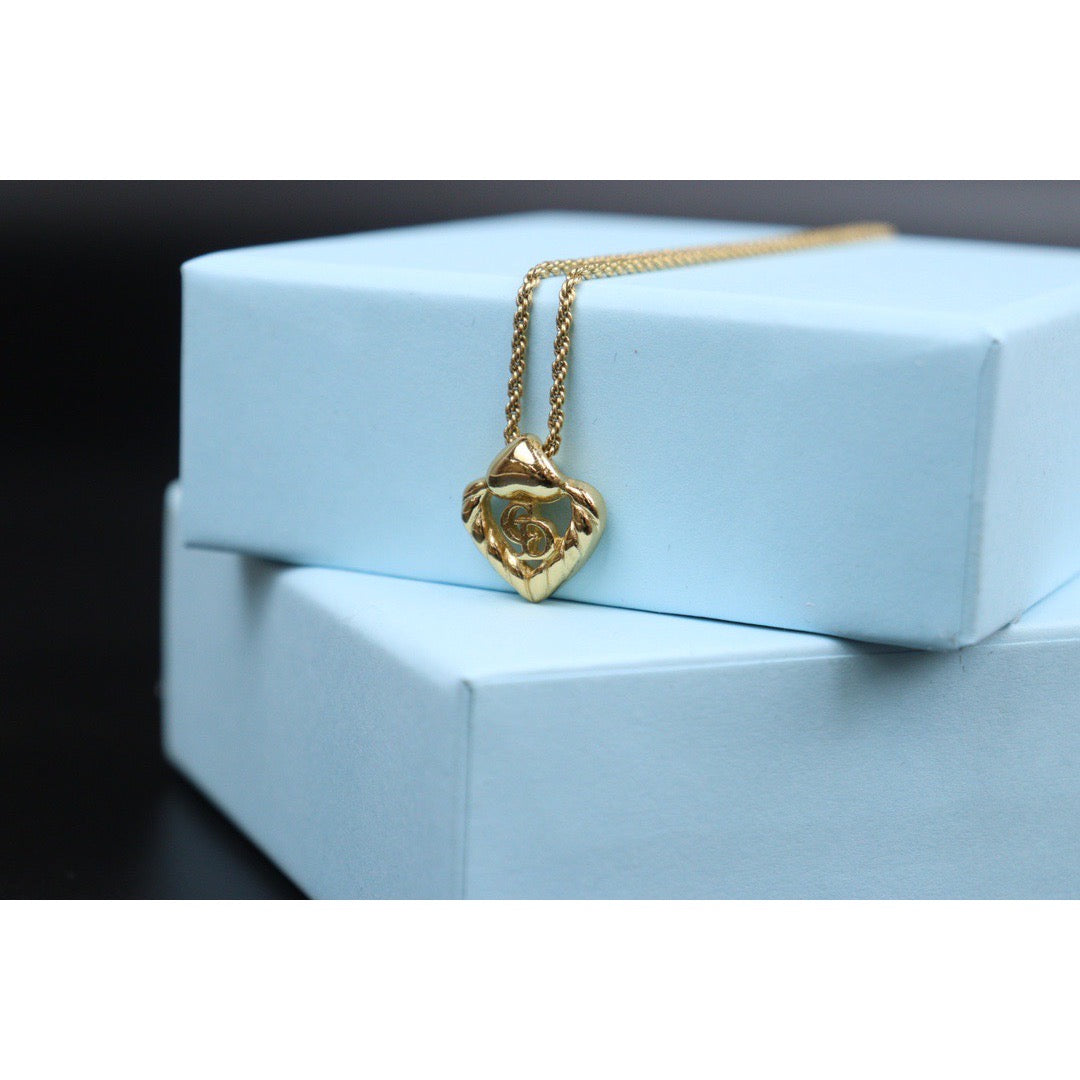 Rank A ｜ Dior CD Necklace Gold Plated ｜V24030765