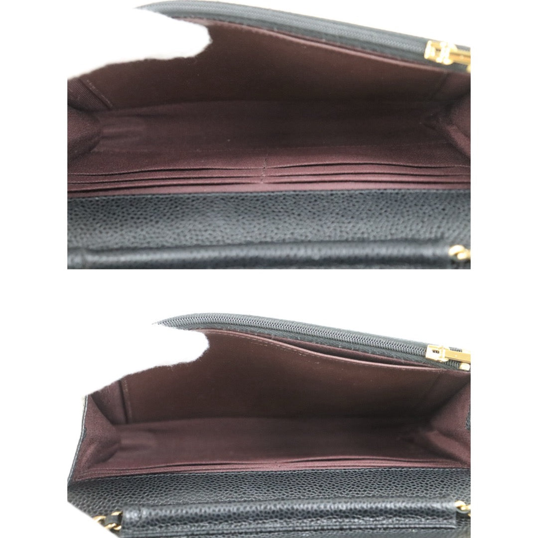 Include Entrupy Certificate of Authenticity｜Very Good ( Rank A)｜CHANEL Caviar Skin WOC Chain Bag Black Made In 2020-2021Year｜S26090402