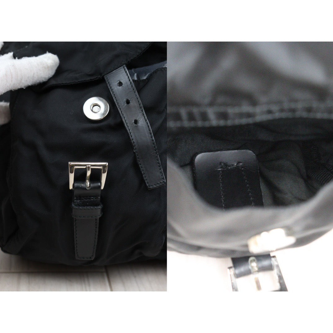 Rank AB｜Prada Nylon Backpack Medium Black｜24031407