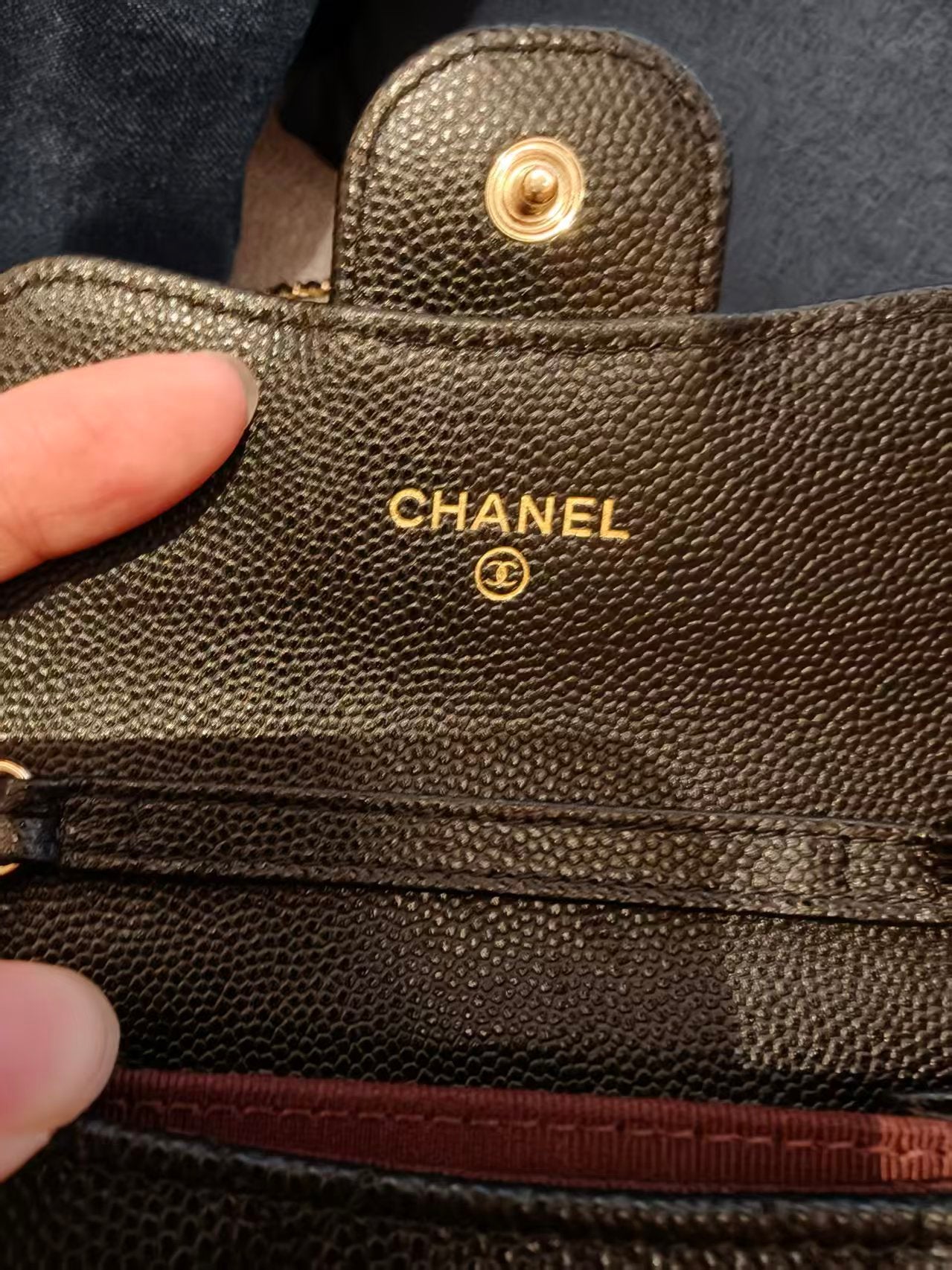Include Entrupy Certificate of Authenticity｜CHANEL Caviar Skin Chain Shoulder Bag Black