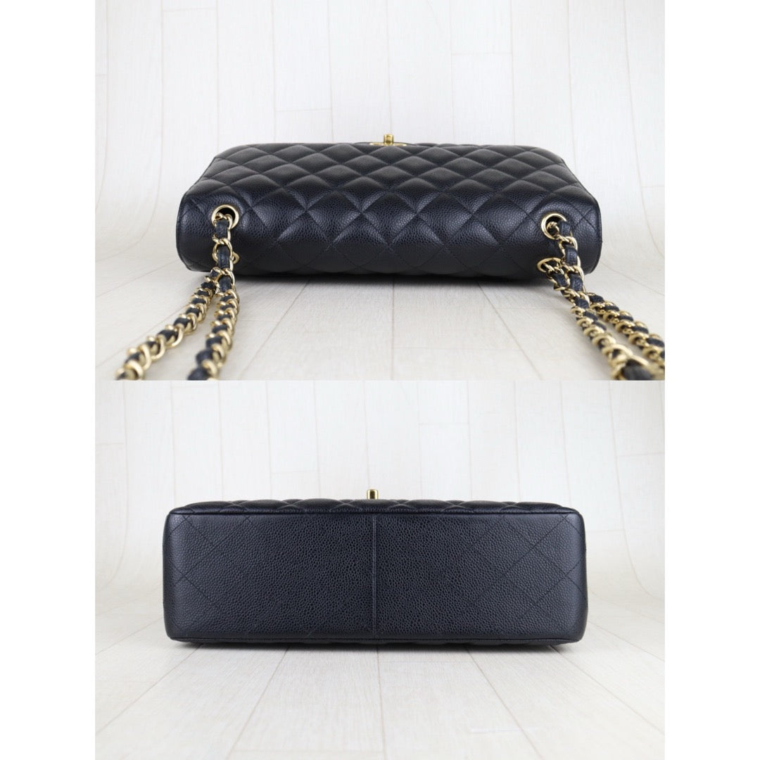 Very Good ( Rank A)｜ CHANEL Matrasse Chain Caviar Skin Jumbo Black  Made In 2012 Year｜S25110322
