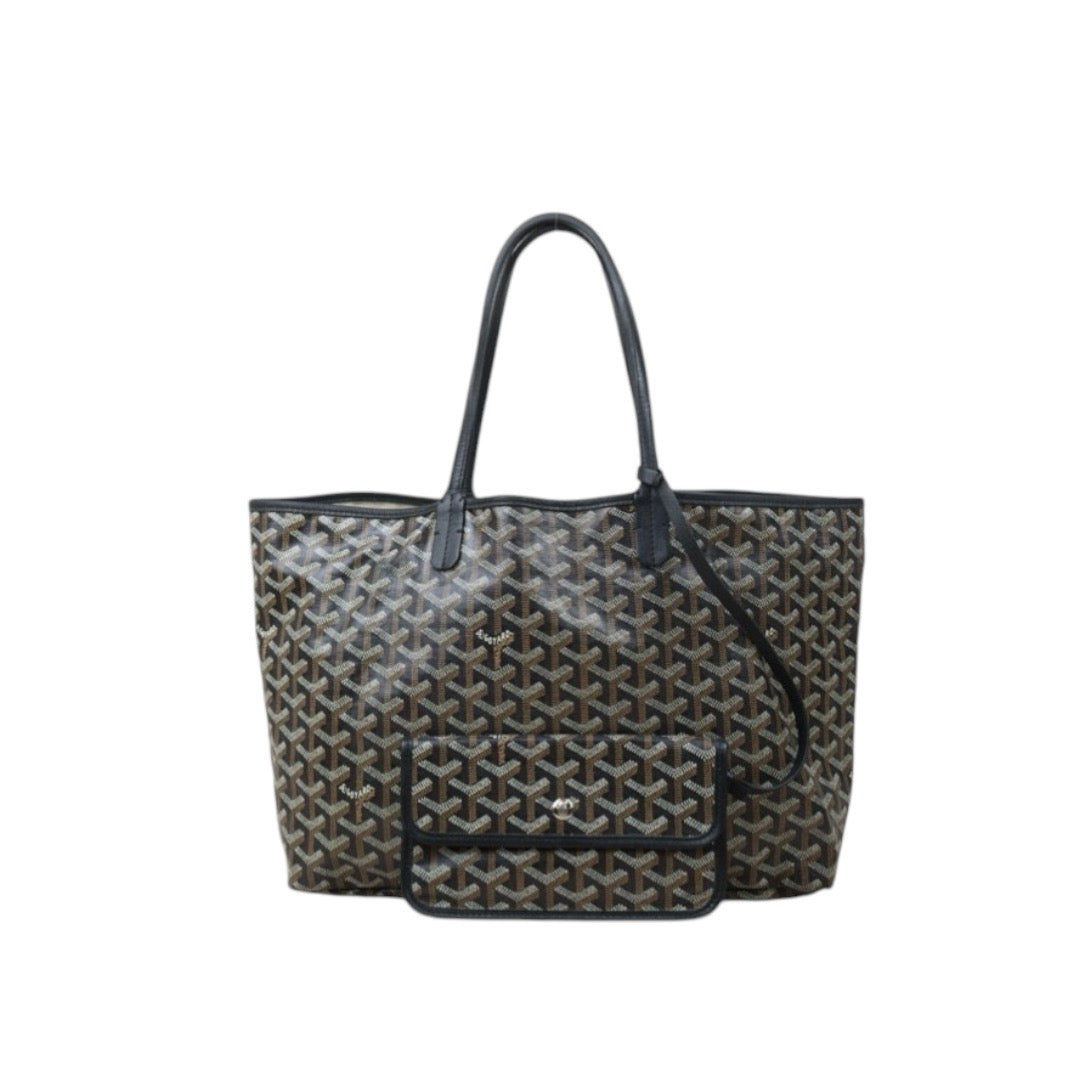 Good ( Rank AB) ｜ Goyard Saint-Louis PM Tote Bag Black｜W24111601