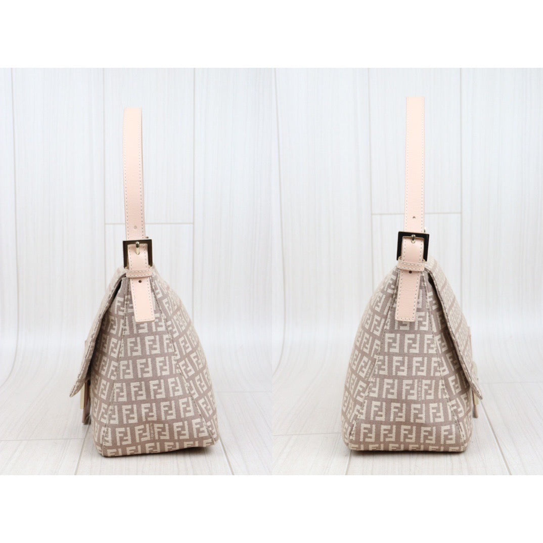 Rank A｜  FENDI Mamma Baguette Shoulder Bag Pink ｜23111609