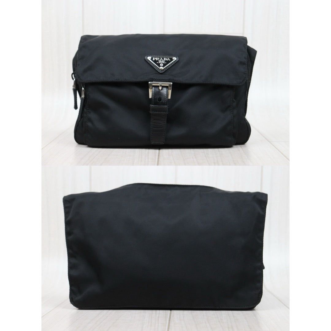 Good ( Rank AB)｜Prada Nylon ShoulderBag Black｜25051707
