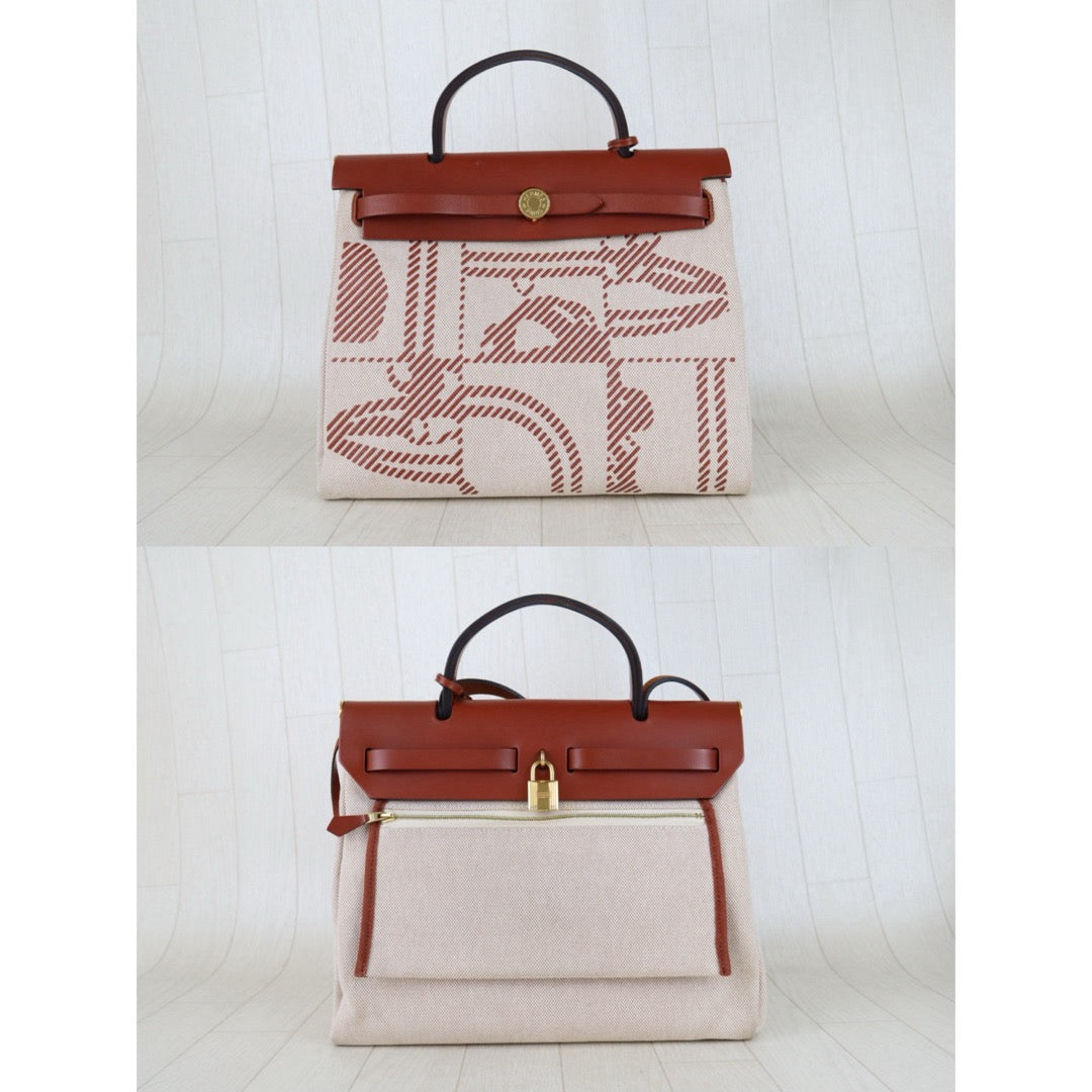 Include Entrupy Certificate of Authenticity｜Very Good ( Rank A)｜ HERMES Herbag Zip 31  Shoulder Bag U Stamp Made In 2022Year｜S26040102