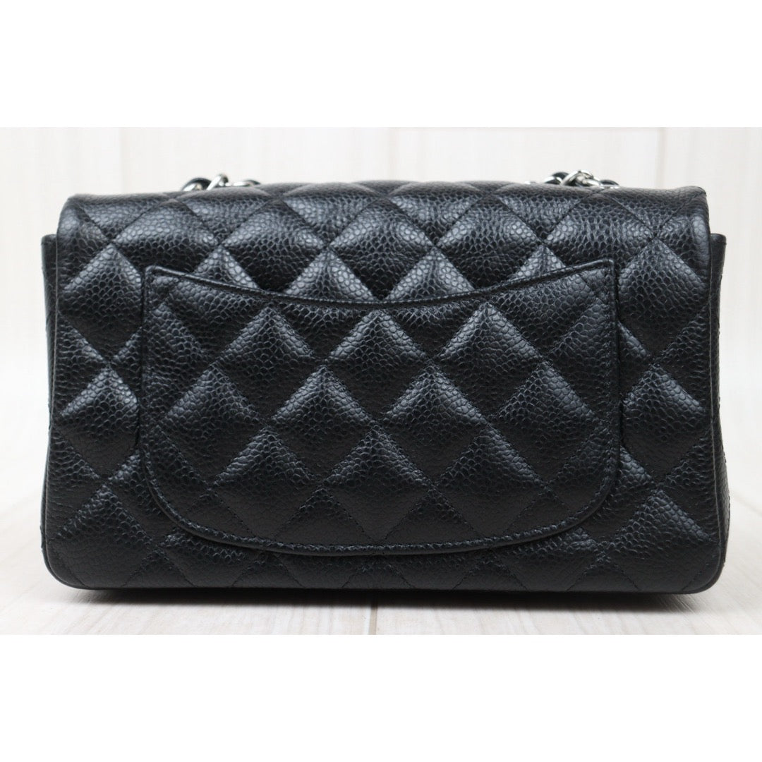 Very Good ( Rank A)｜ CHANEL Caviar Skin Matrasse Single Flap 20 Shoulder Bag Black Made In 2018 Year  ｜S24121805
