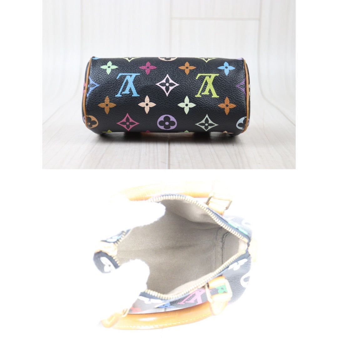 Good ( Rank AB) ｜ LV Monogram Multicolor Mini Speedy Handbag With Shoulder Strap ｜24070807