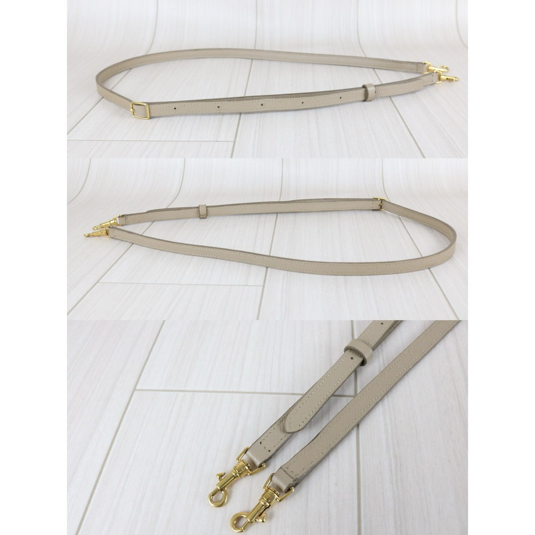 Very Good ( Rank A)｜CELINE Calf Leather  Belt Nano Handbag Shoulder Bag Beige｜S25102302